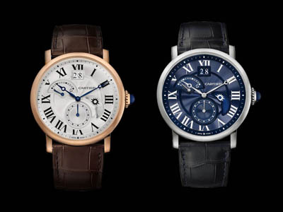 Rotonde de Cartier 晝夜顯示雙時(shí)區(qū)腕表